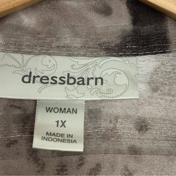 Dressbarn Animal Print Blouse - Picture 5 of 9